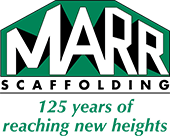 Marr scafolding company logo