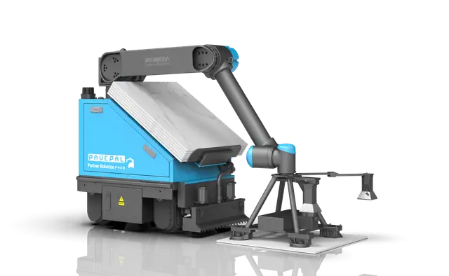 Tiling robot p900 for flooring installation - Autonomous tile laying robot by Partner robotics
