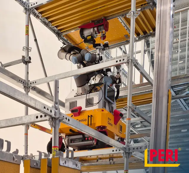 Genio for temporary works & access - Autonomous scaffolding robot by Peri